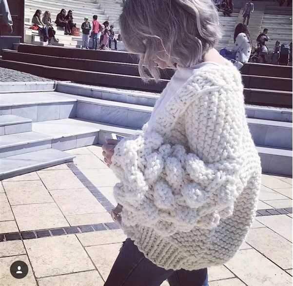Oversized Chunky Thick Cable Knit Cardigan Sweater on sale - SOUISEE